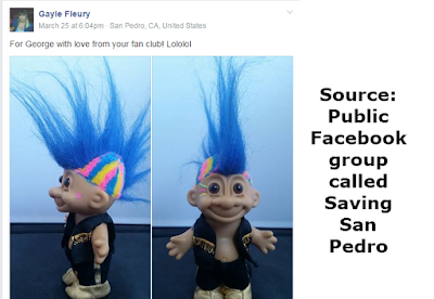 Saving San Pedro post by Gayle Fleury to George Palaziol of Two Trolls