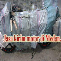 Pengiriman motor setelah di Packing. Jasa packing di Medan.