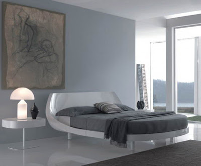 Bedroom Interior Design Ideas, Using Curved Bases and Headboard , http://homeinteriordesignideas1.blogspot.com/