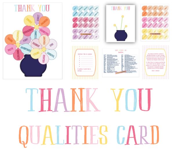 Qualities Thank You Card