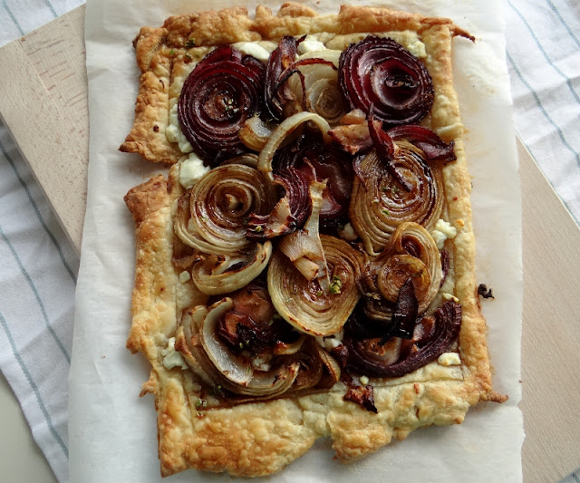 ...a quiet life... roasted onion tart