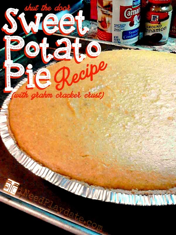 Sweet Potato Pie #recipe with a graham cracker crust #baking #holiday #tradition