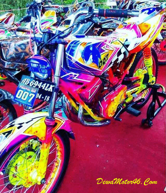 Modifikasi Motor Rx King Full AirBrush Terbaru 2016