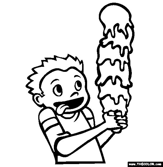 ice cream stand coloring pages - photo #14