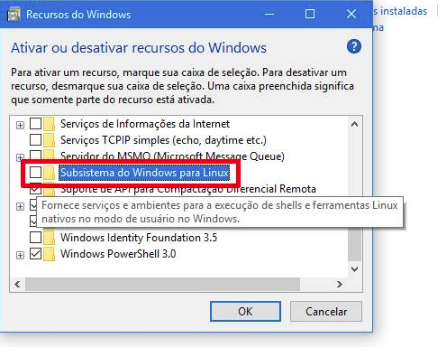 ativar subsistema windows 10 ativar subsistema windows 10