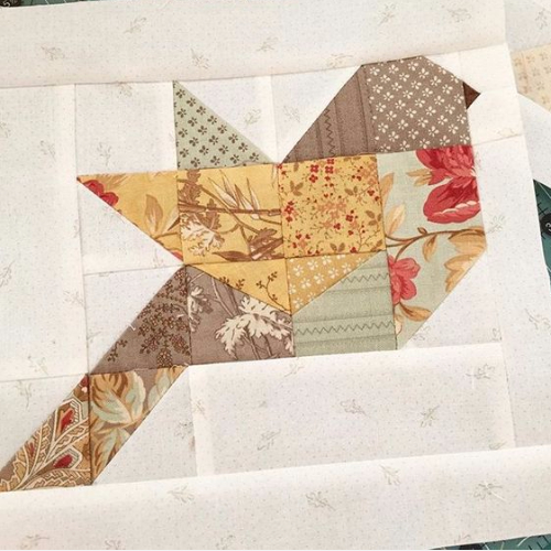 Quilt birds patchwork