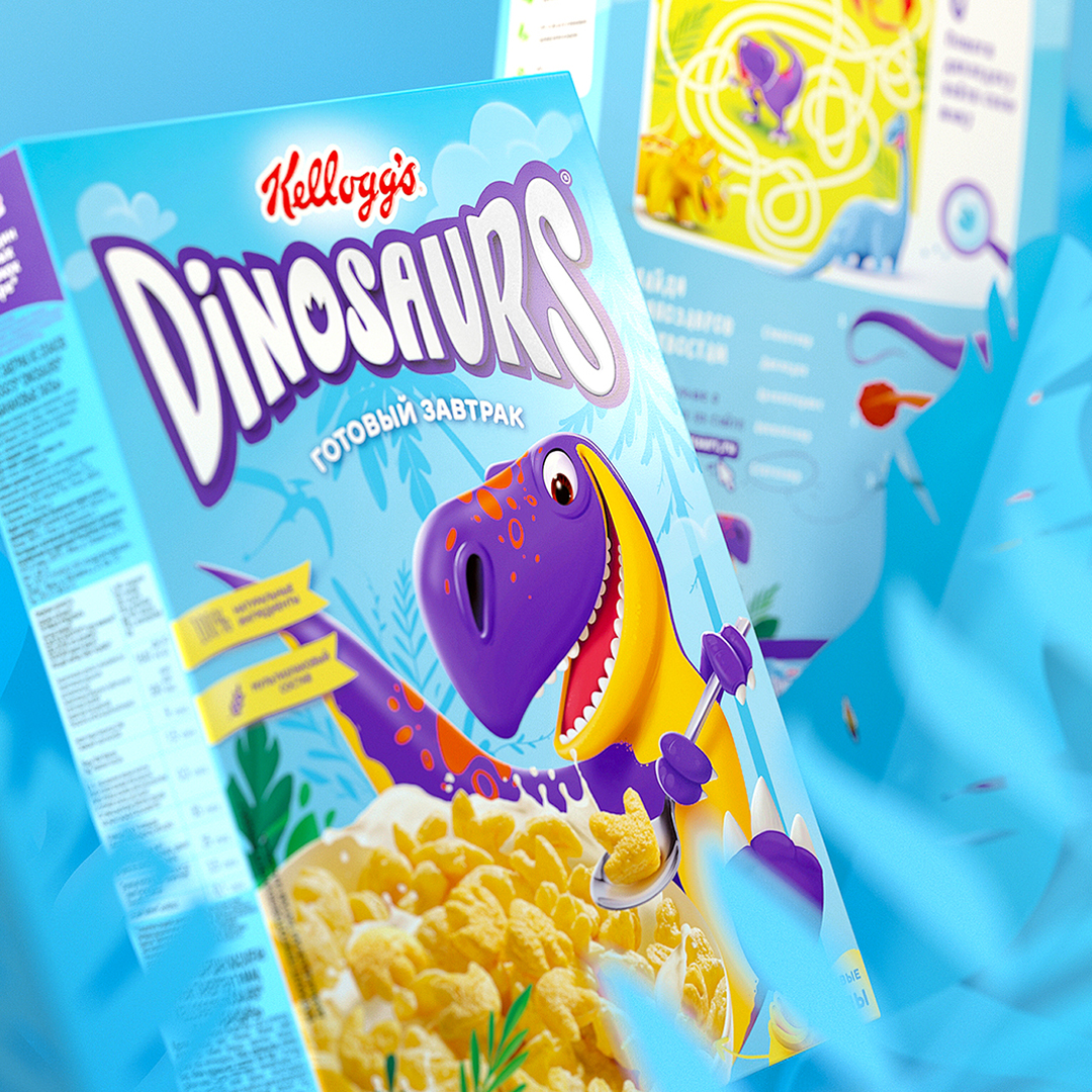 Kellogg’s Dinosaurs Packaging Of The World