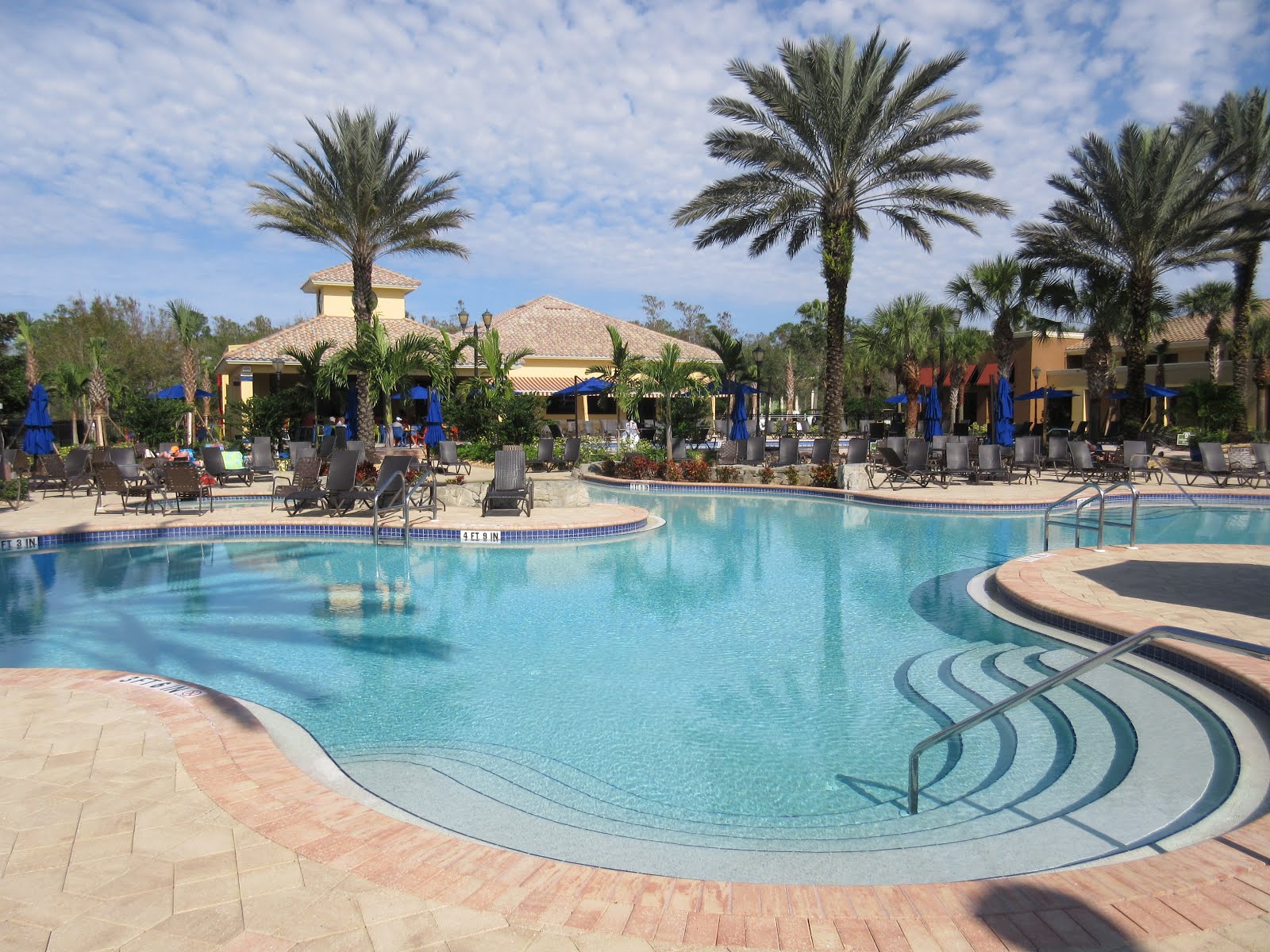 Poolside in Pelican Preserve.