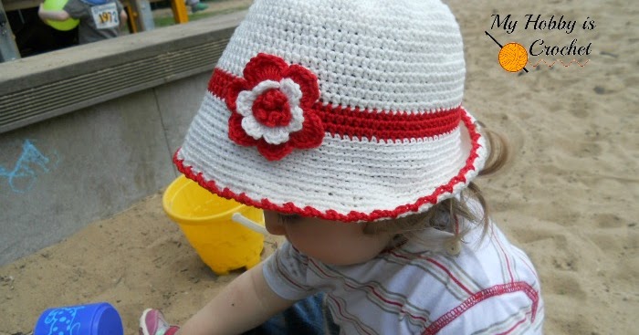 crochet cotton summer hat pattern