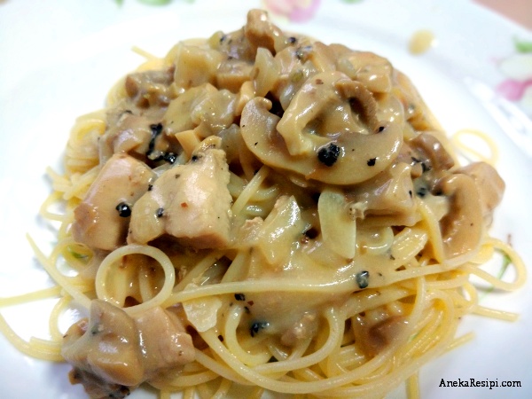 Resepi Spaghetti Carbonara Mudah