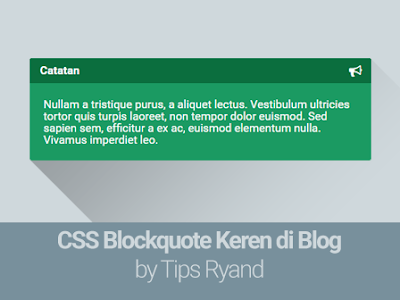 Cara Membuat Blockquote Keren di Blog