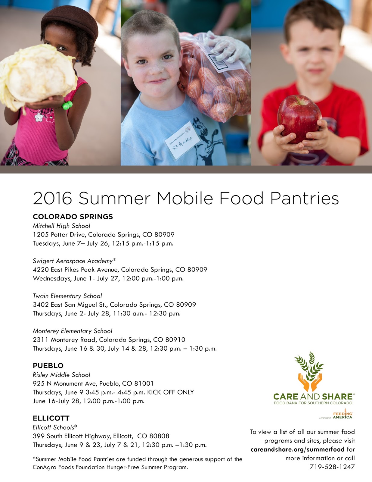 Summer Is Here And Kids Are Hungry