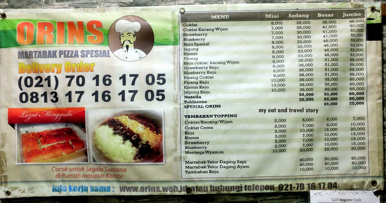 my eat and travel story: Ngemil Martabak Orins (Jakarta)