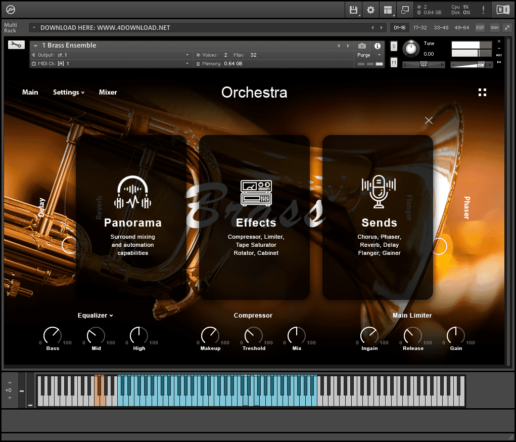 Muze Brass Ensemble KONTAKT Library » 4MIRRORLINK