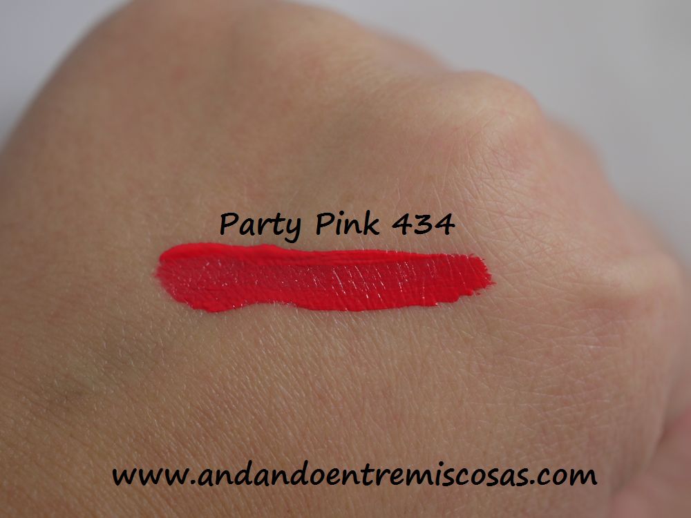 Labial Sleek Matte Me, Party Pink 434, Swatch