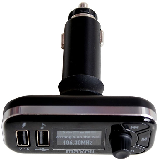 Maxell Cargador y Transmisor FM Micro SD/USB para auto S/.120