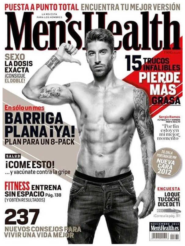 Daily Bodybuilding Motivation: Sergio Ramos In Men's Health Magazine