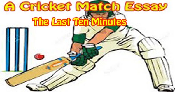 An exciting cricket match essay 200 words picture