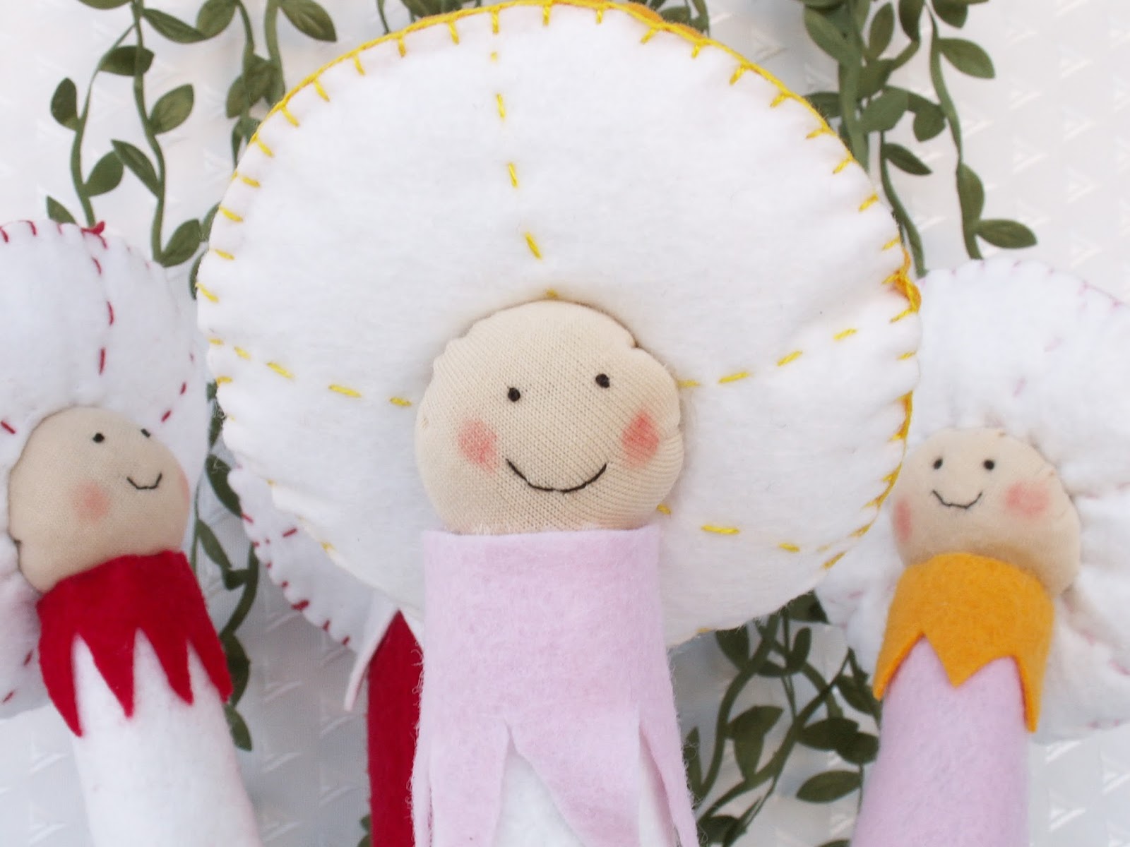 Cicideko Cicideko Kendin Yap (DIY) Keçeden Mantar Bebek