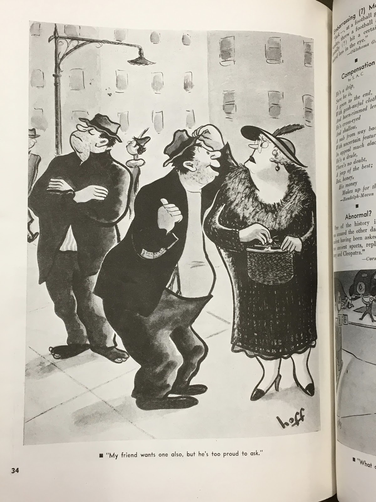 Attempted Bloggery: Syd Hoff in College Humor, March 1939
