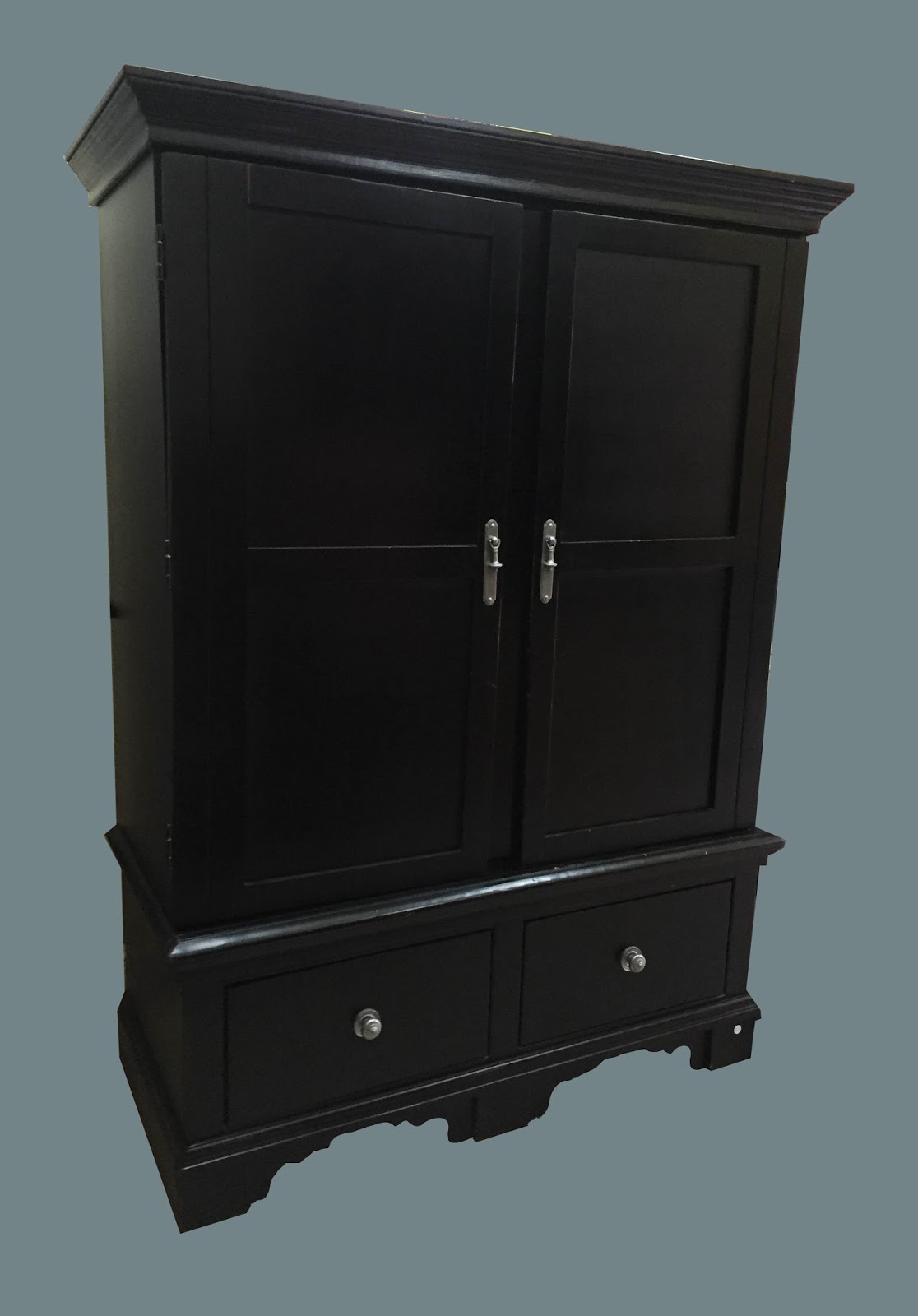 Uhuru Furniture & Collectibles Contemporary Black Armoire 175 155 SOLD