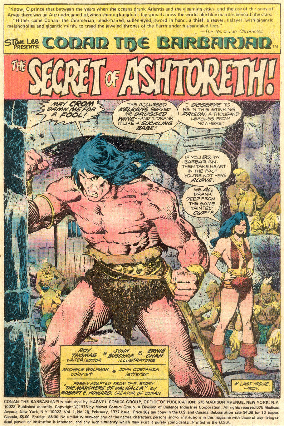 Read online Conan the Barbarian (1970) comic -  Issue #71 - 2