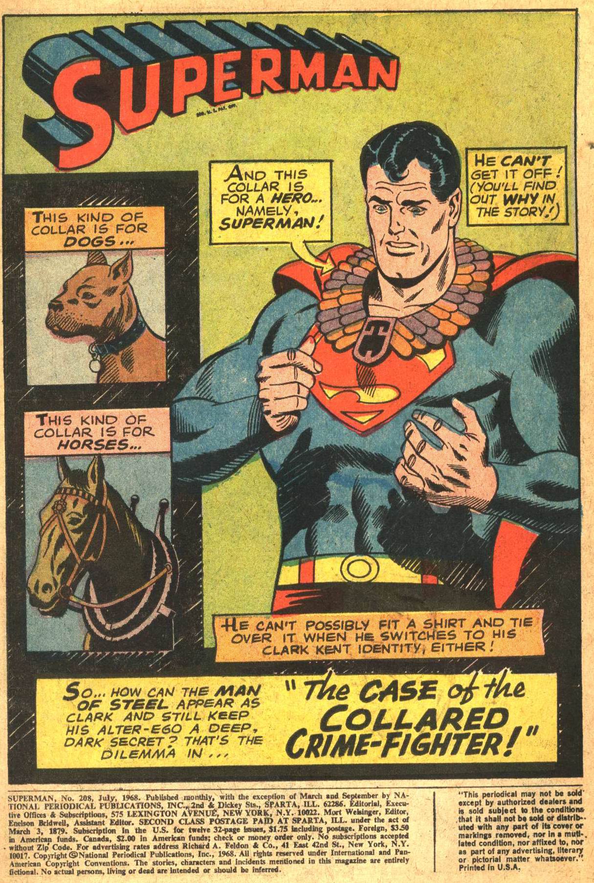 Read online Superman (1939) comic -  Issue #208 - 2