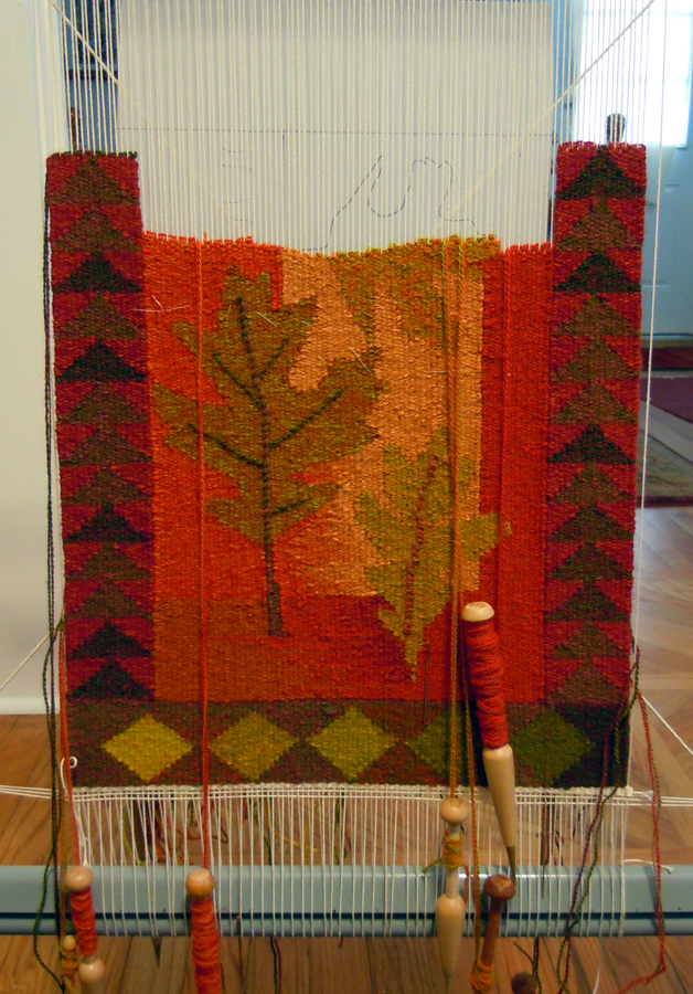 works in progress small tapestry about finished... at long last!