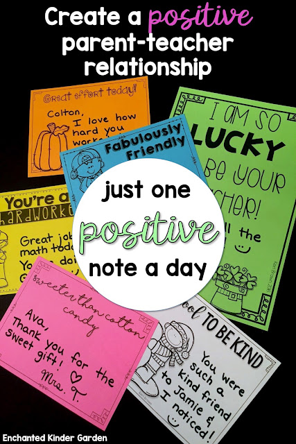 Have a hard time communicating with your students' parents week to week? Check out these Positive Communication Notes and commit to sending just one a day!