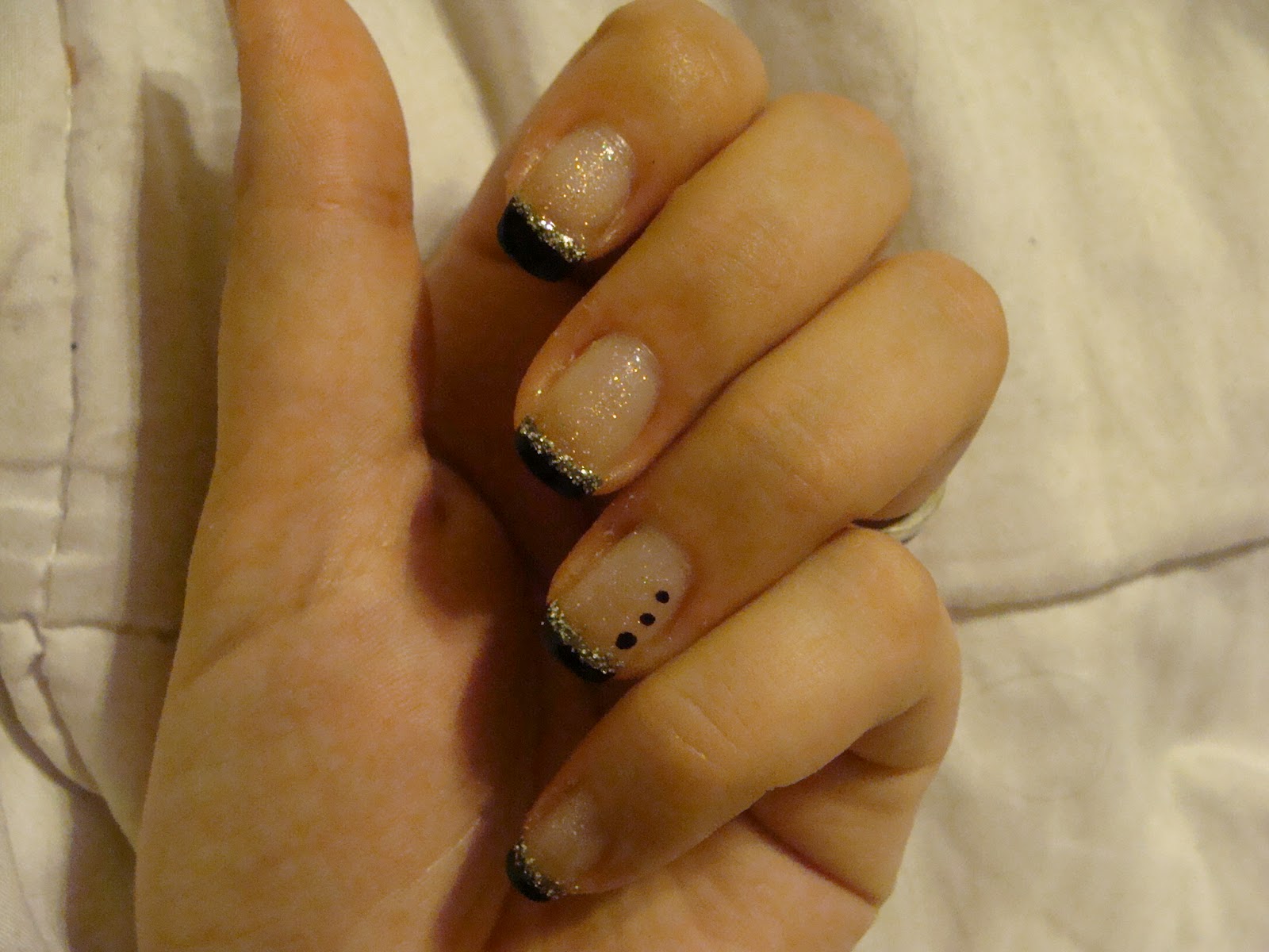 about the all and everything... about nails ;): Black French Mani with ...