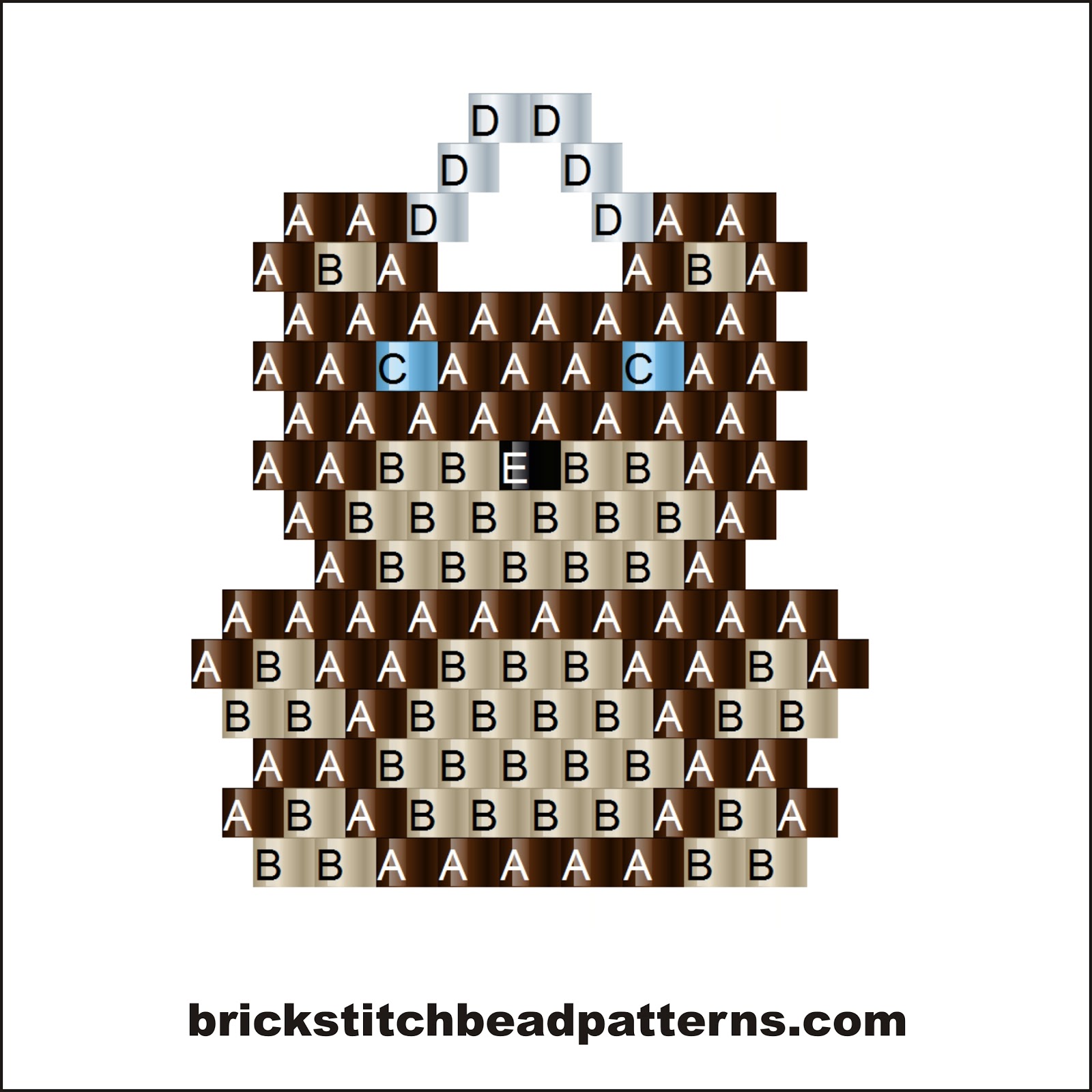 Brick Stitch Bead Patterns Journal Cute Tiny Teddy Bear Earring Free