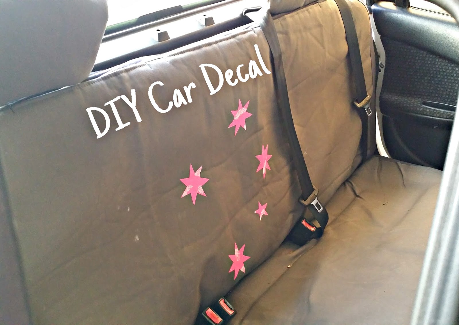 Godzgear Girls DIY No Sew Car Seat Decal