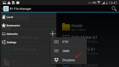 Menambahkan Dua Akun Dropbox dalam Satu Android