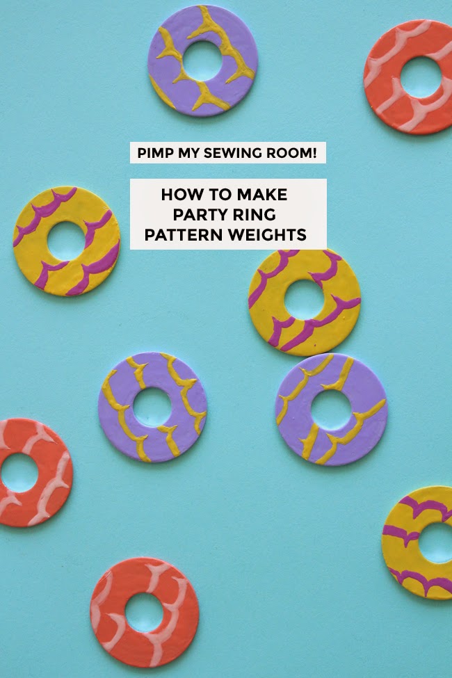Make Your Own Party Ring Sewing Pattern Weights!