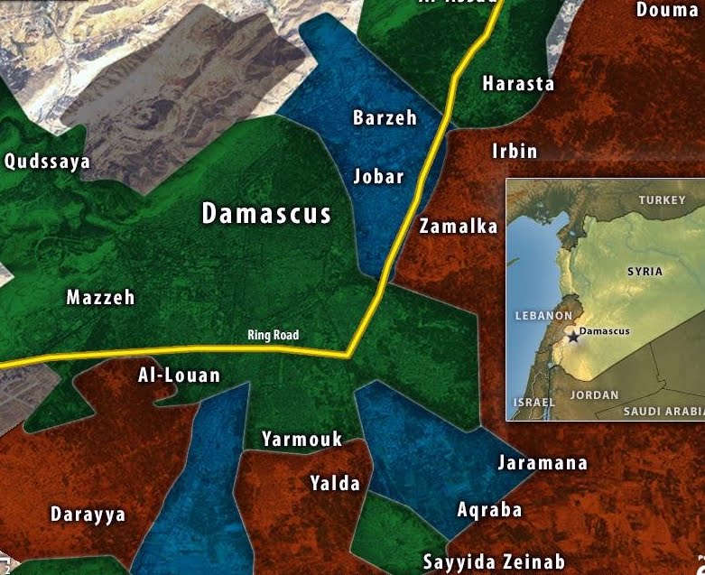 ArabSaga Syrian army secures Damascus with “four walls”