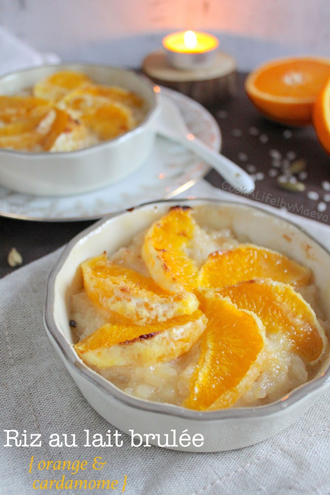 Riz au lait façon crème brulée, cardamome et orange - Battle Food #49 • Cook A Life! by Maeva