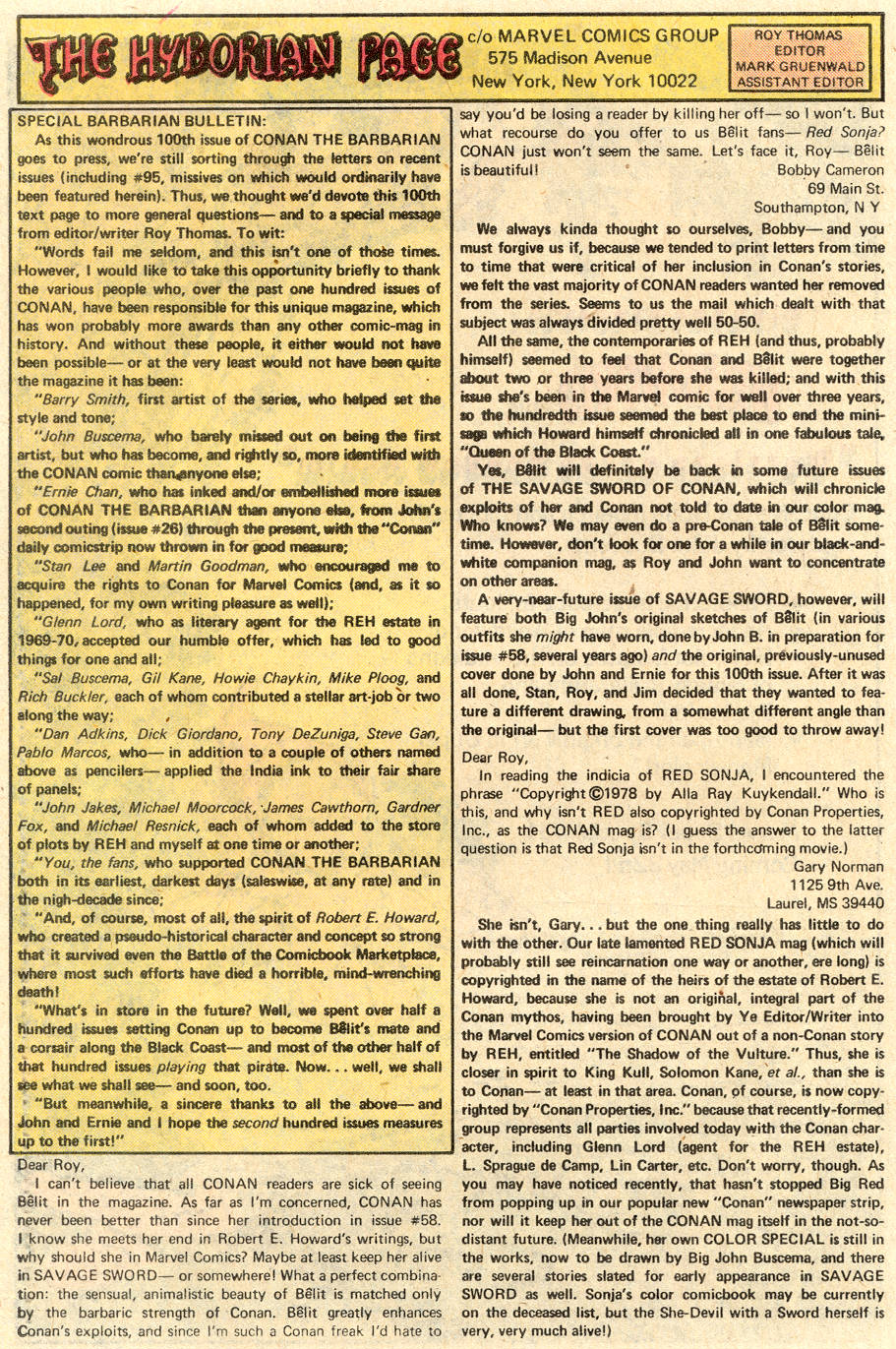 Conan the Barbarian (1970) Issue #100 #112 - English 36
