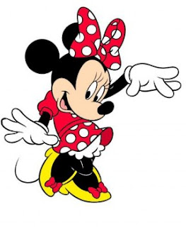 Minnie Mouse, bodkované šatky