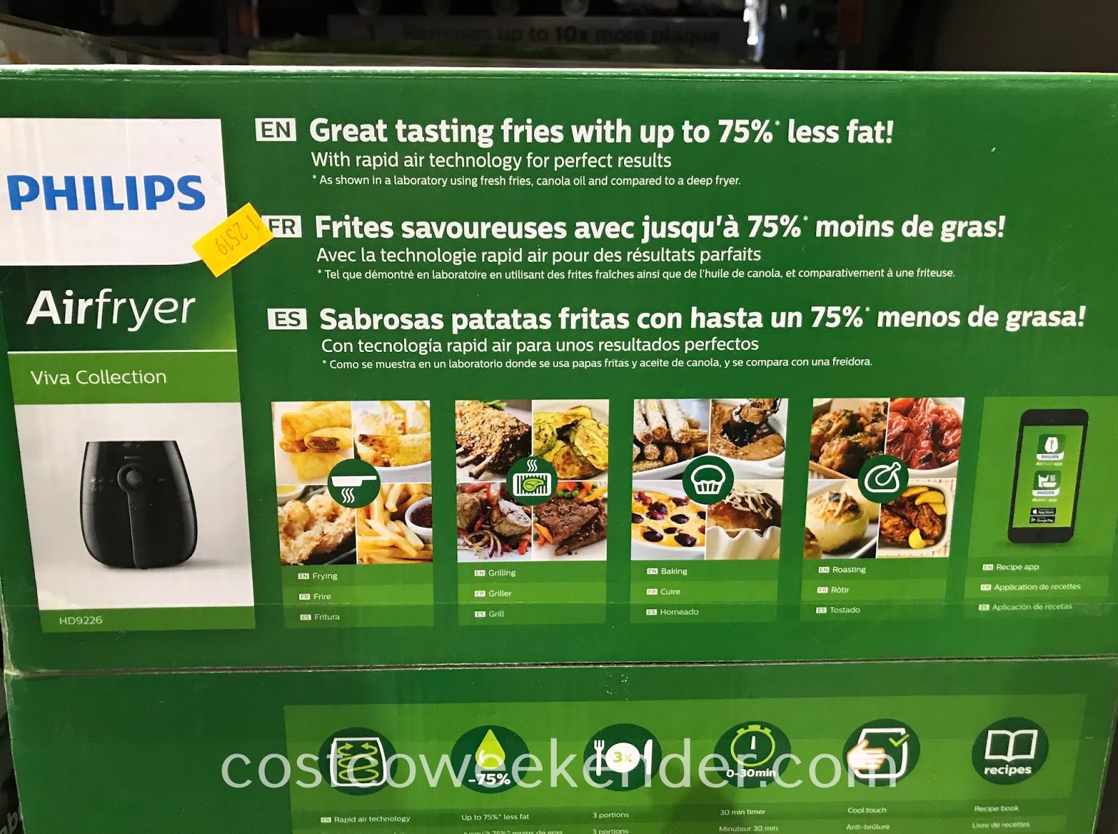 Philips Air Fryer (HD9226) Costco Weekender