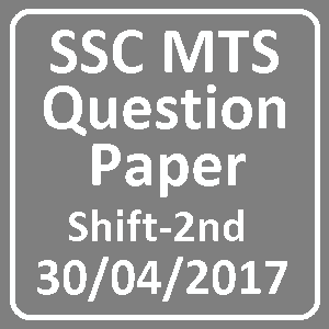 SSC MTS Question Paper in Hindi and English language with pdf file