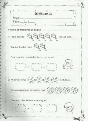 72 - Atividades de Matemática para 1º ano