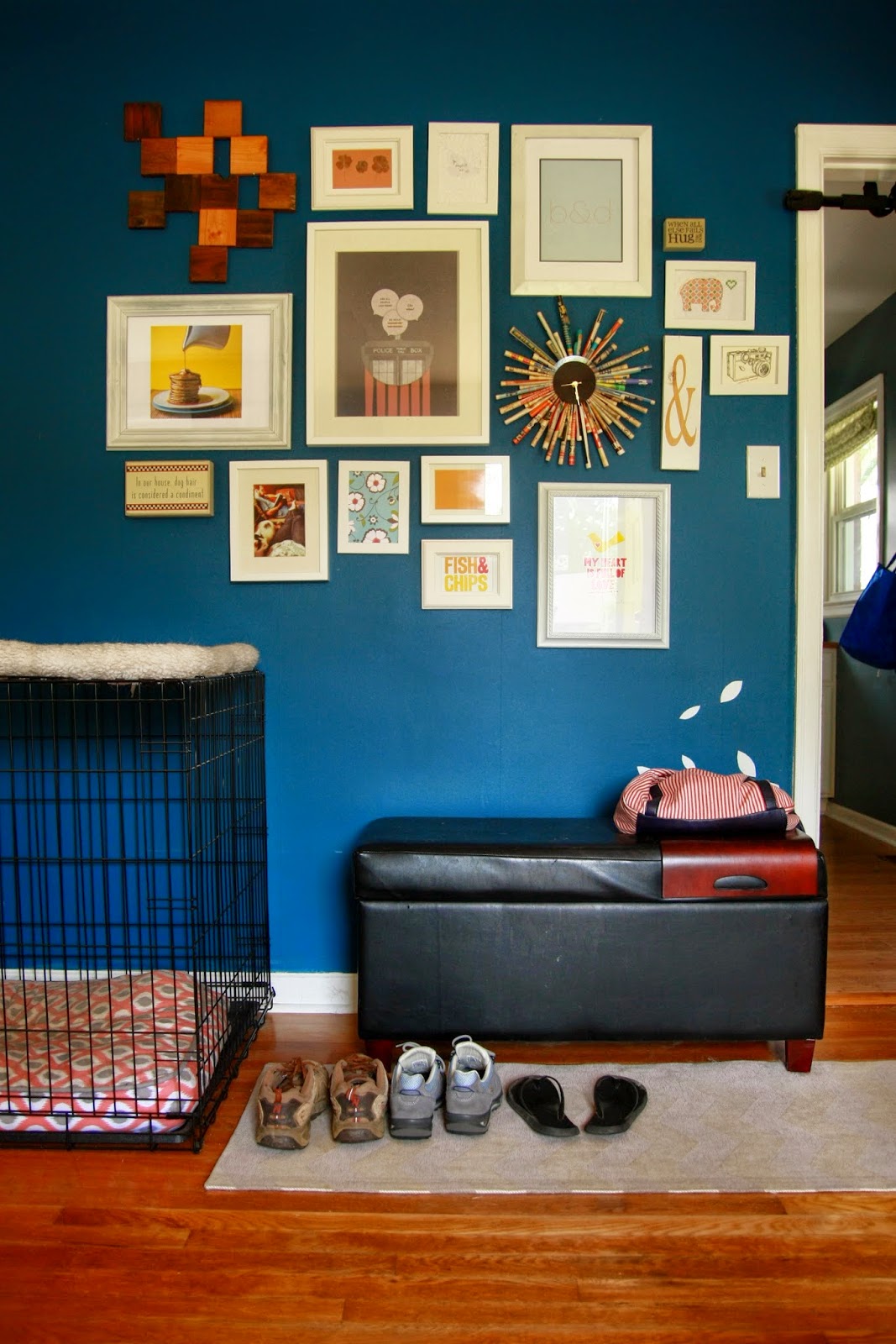 Over on Dover Reupholstering a Storage Bench (The Lazy Way)