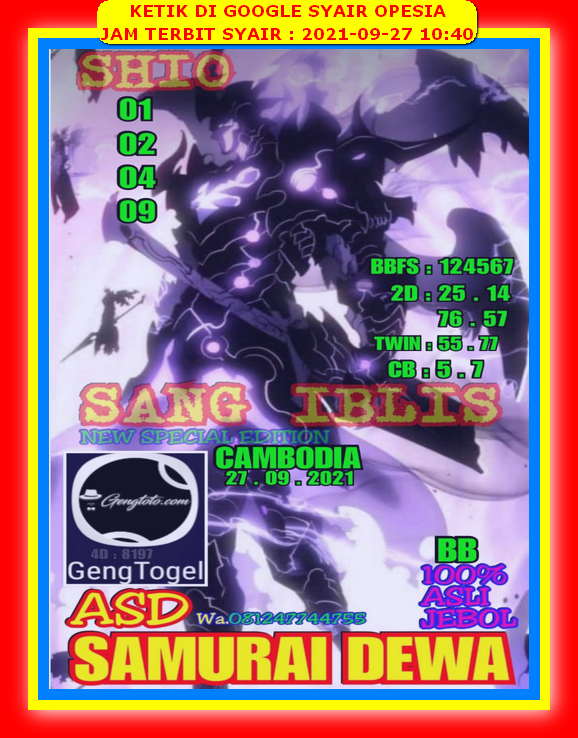 PREDIKSI SYDNEY COJEEL