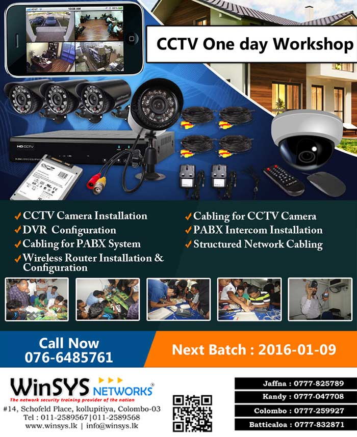 - CCTV Camera Installation - Cabling for CCTV Camera - DVR  Configuration  - PABX Intercom Installation - Cabling for PABX System  - Structured Network Cabling - Wireless Router Installation &  Configuration