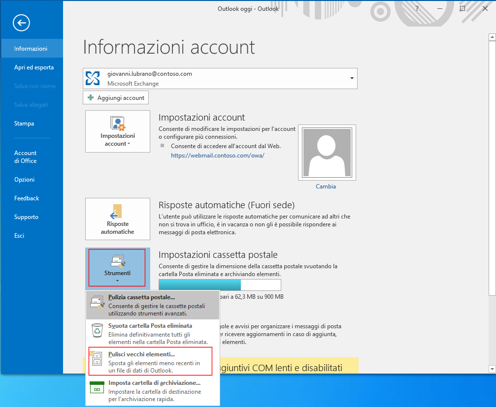 cartelle condivise outlook scaricare