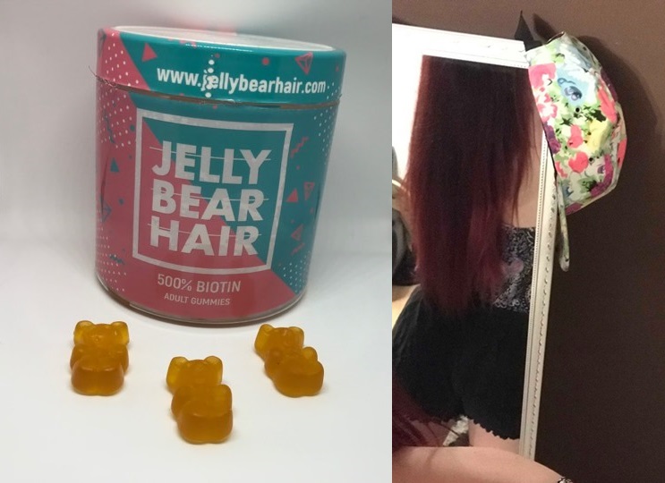 JELLY BEAR HAIR - witaminowe zelki na zdrowe wlosy 500% Biotyny