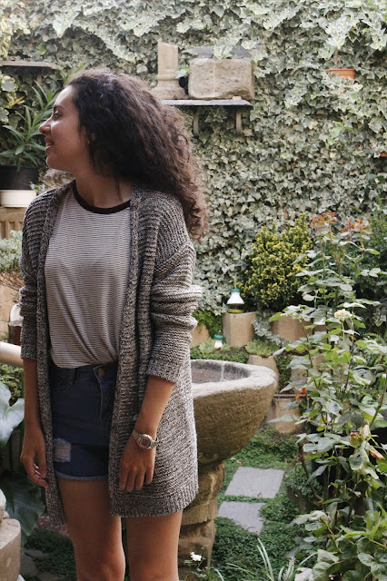 SHORTS + CARDIGAN OUTFIT Falling for A blog
