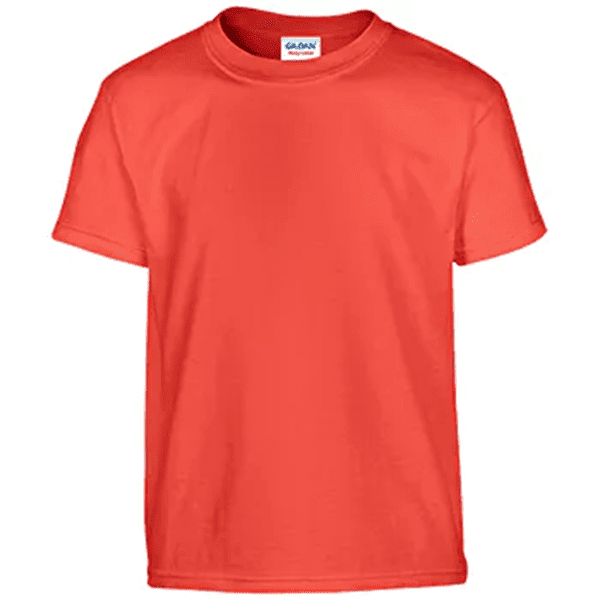Gildan Irregular Youth T-Shirt - Orange- Large