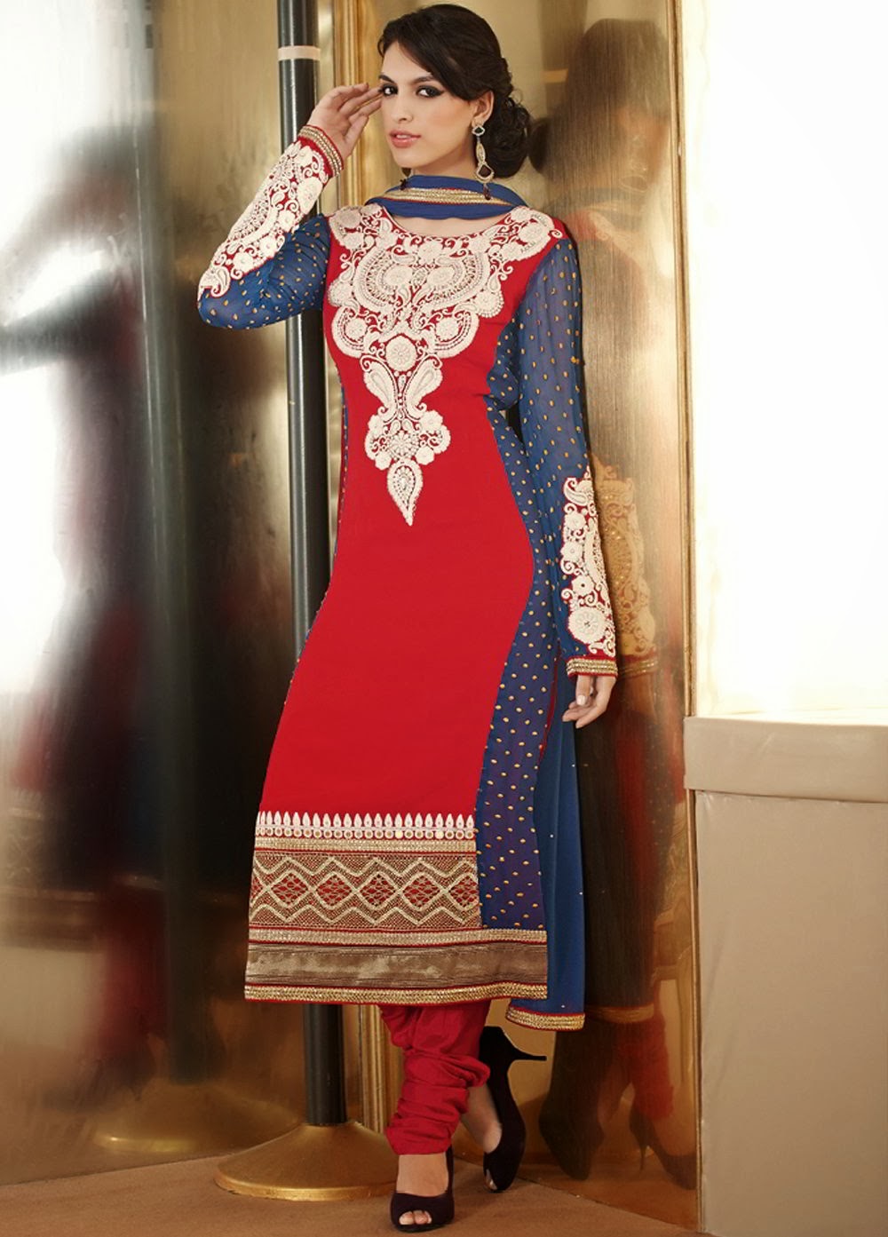 Stylish Anarkali Salwar Kameez Suits 2014 | FashionForLife1