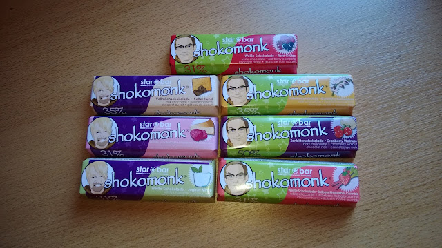 7 verpackte Schokoriegel